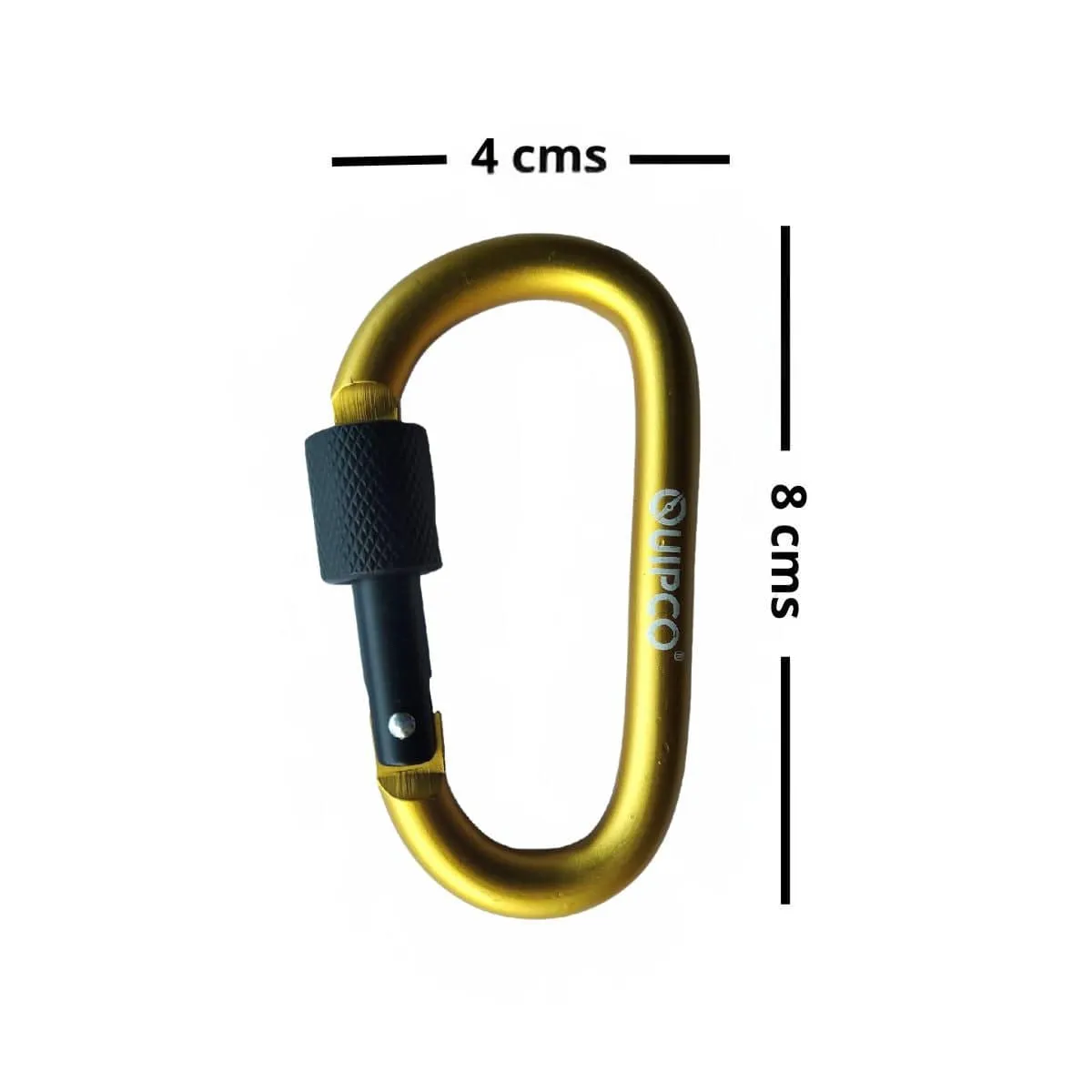 Coral Screwgate Accessory Carabiner - 8cms - Yellow