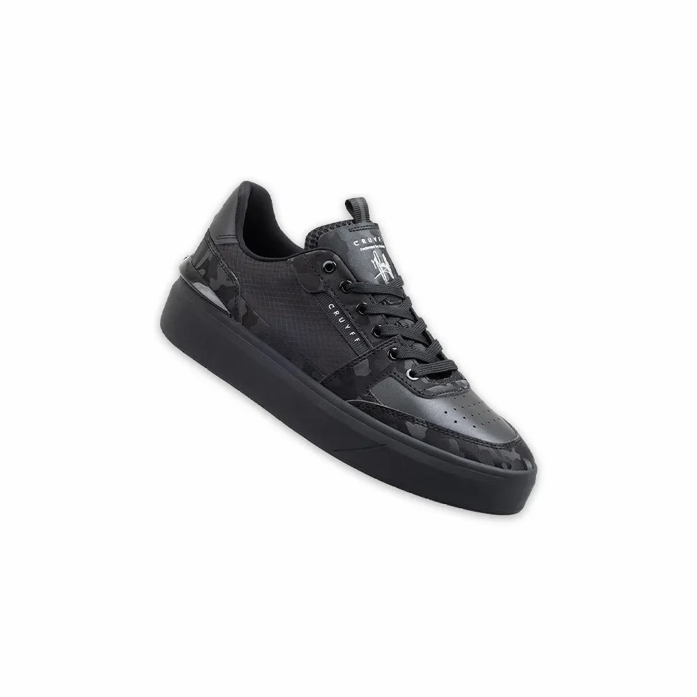 Cruyff Endorsed Tennis Black Camo Trainer