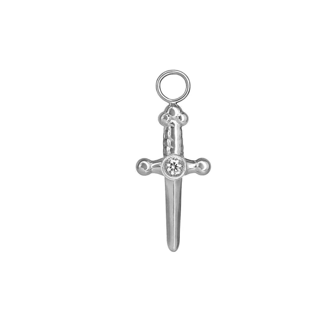 Dagger Clicker Hoop Charm