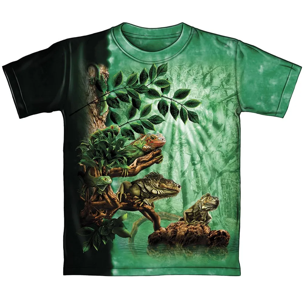 Dawhud Direct Iguana Tie-Dye T-Shirt (Adult Medium