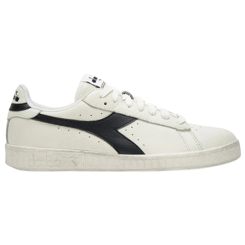 Diadora Mens Game Low Waxed Casual Shoes - White/Black