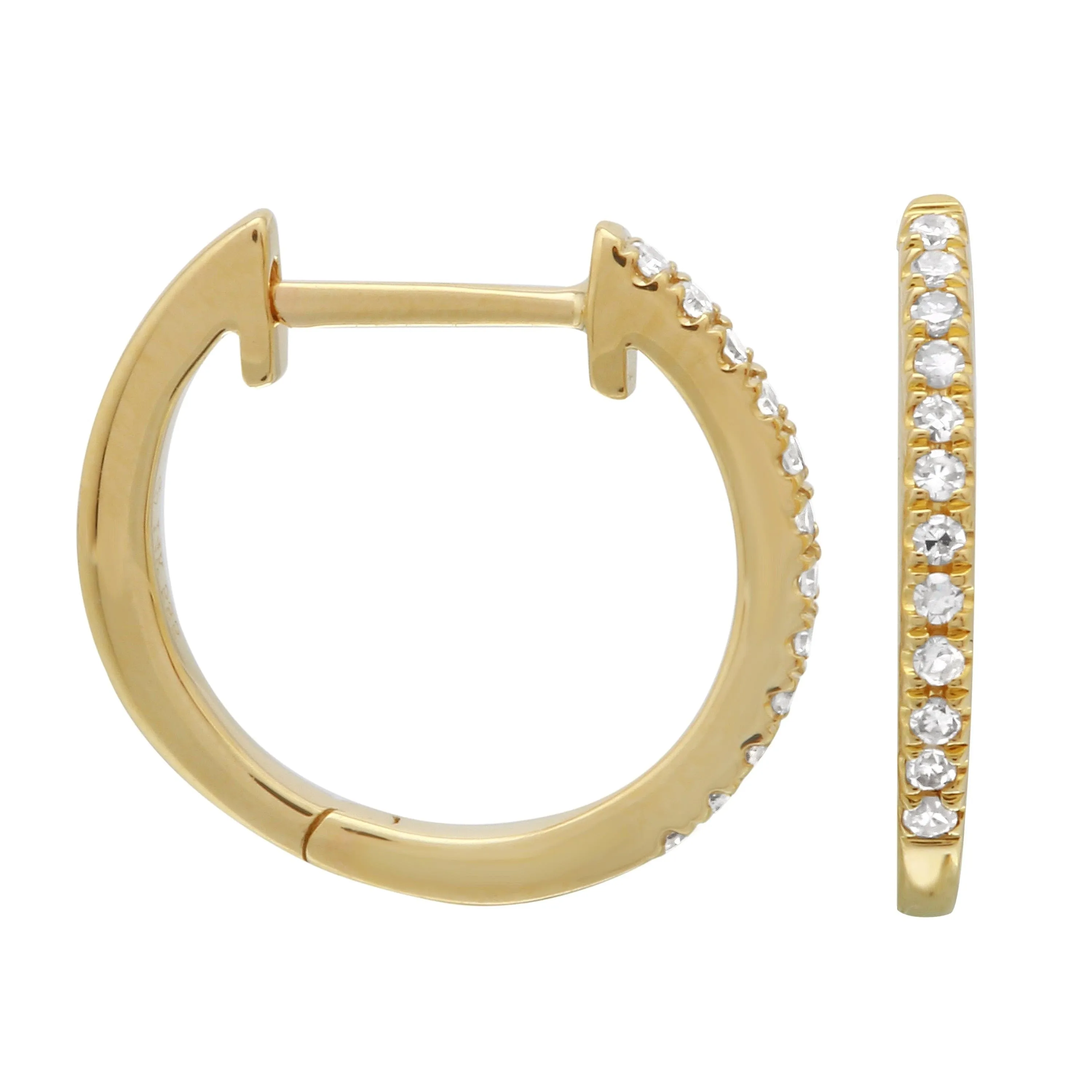 Diamond Hoops 9mm