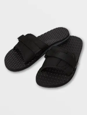 Eco Recliner Slide Sandals - Black Grey