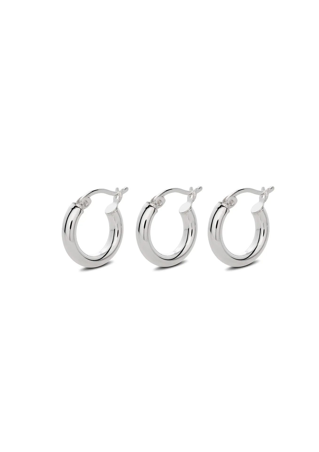 Ella Hoops Silver