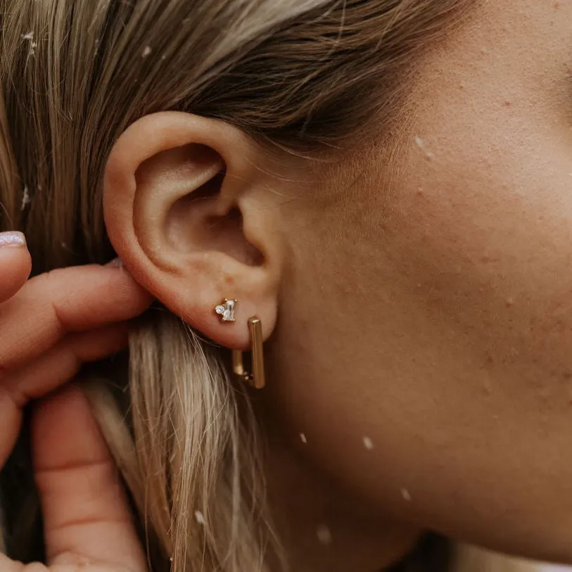 Ellie Rectangle Hoops