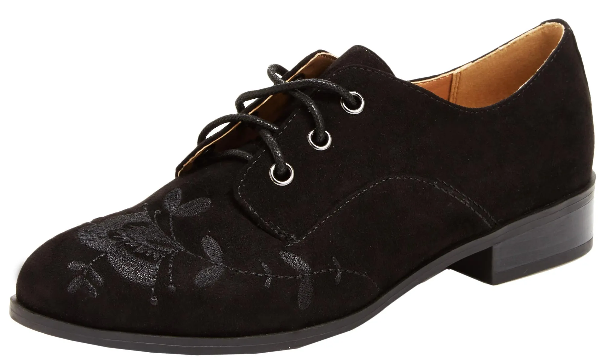 Esprit Women's Clara Lace Up Embroidered Oxford Flat