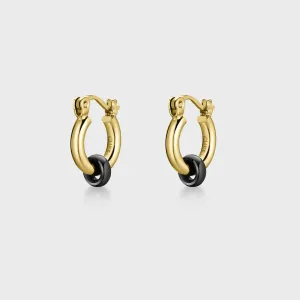 Essentielle Hoops Black, Gold Colour