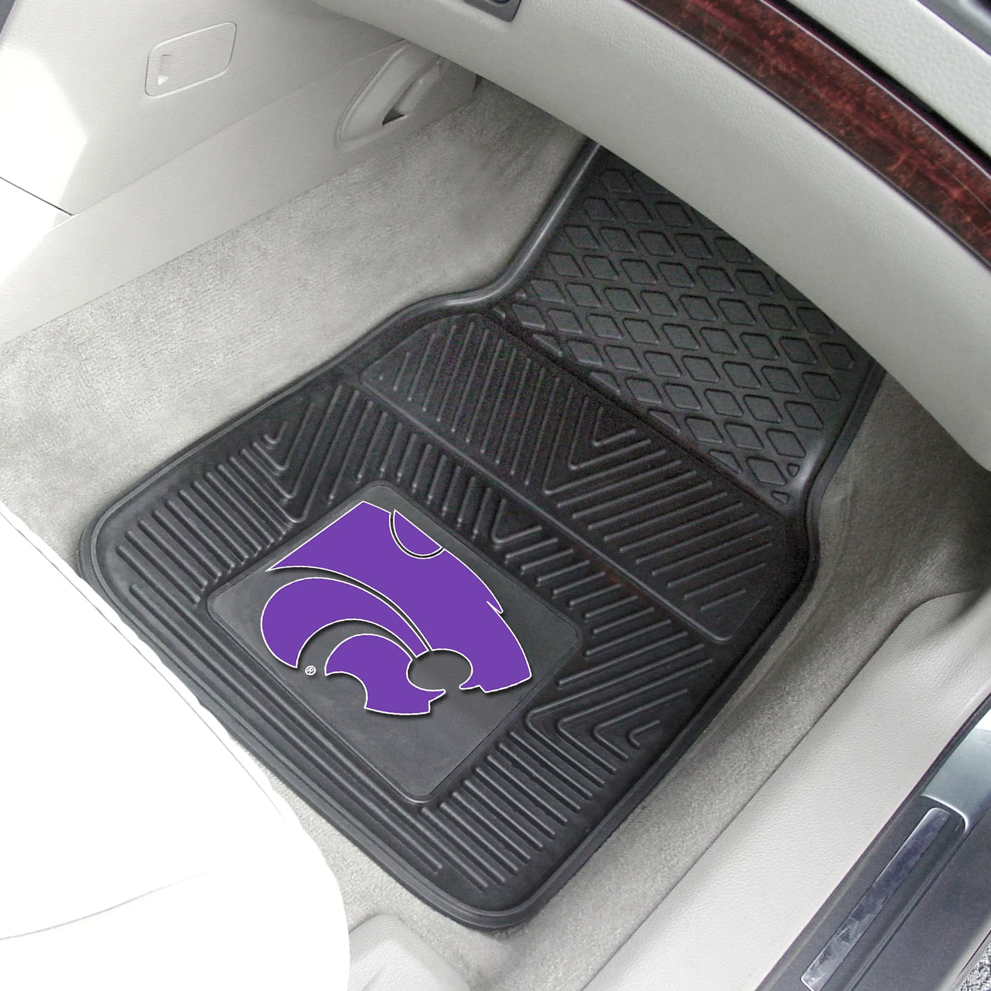 Fanmats Kansas State Wildcats Heavy Duty Car Mat Set - 2 Pieces