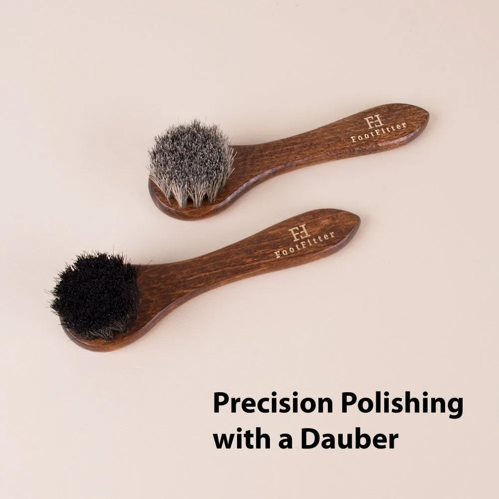 FootFitter Detailing Leather Shoe Shine Set - Shoe Polish Wax