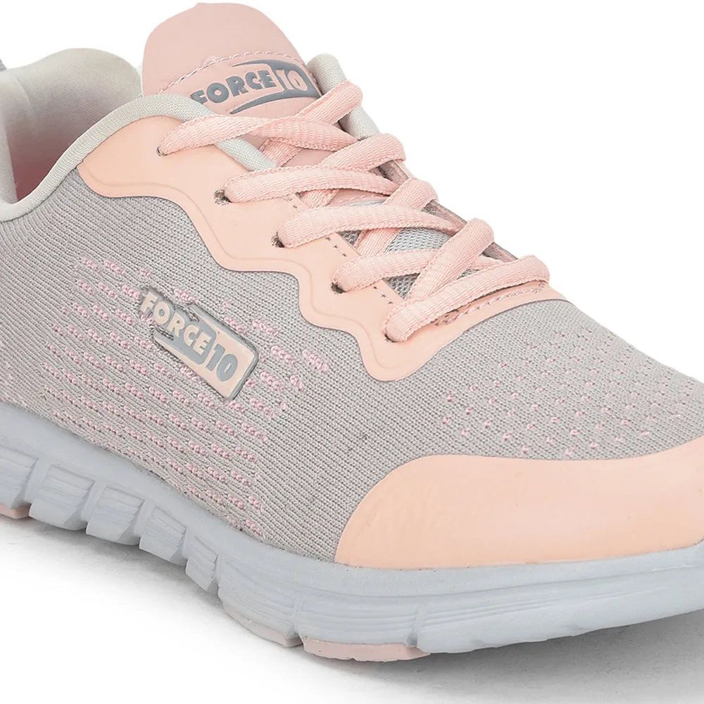 FORCE 10 Sports Lacing Shoe For Ladies (Pink) APPEAL By Liberty