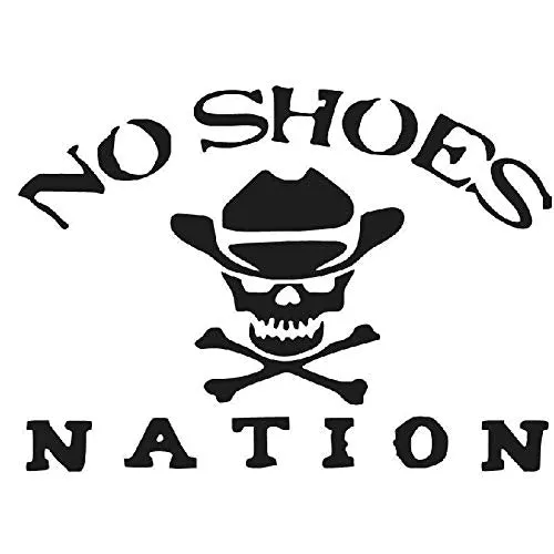 GADGETS WRAP Wall Decal Vinyl Sticker Wall Decoration - No Shoes Nation Die Cut Kenny Chesney