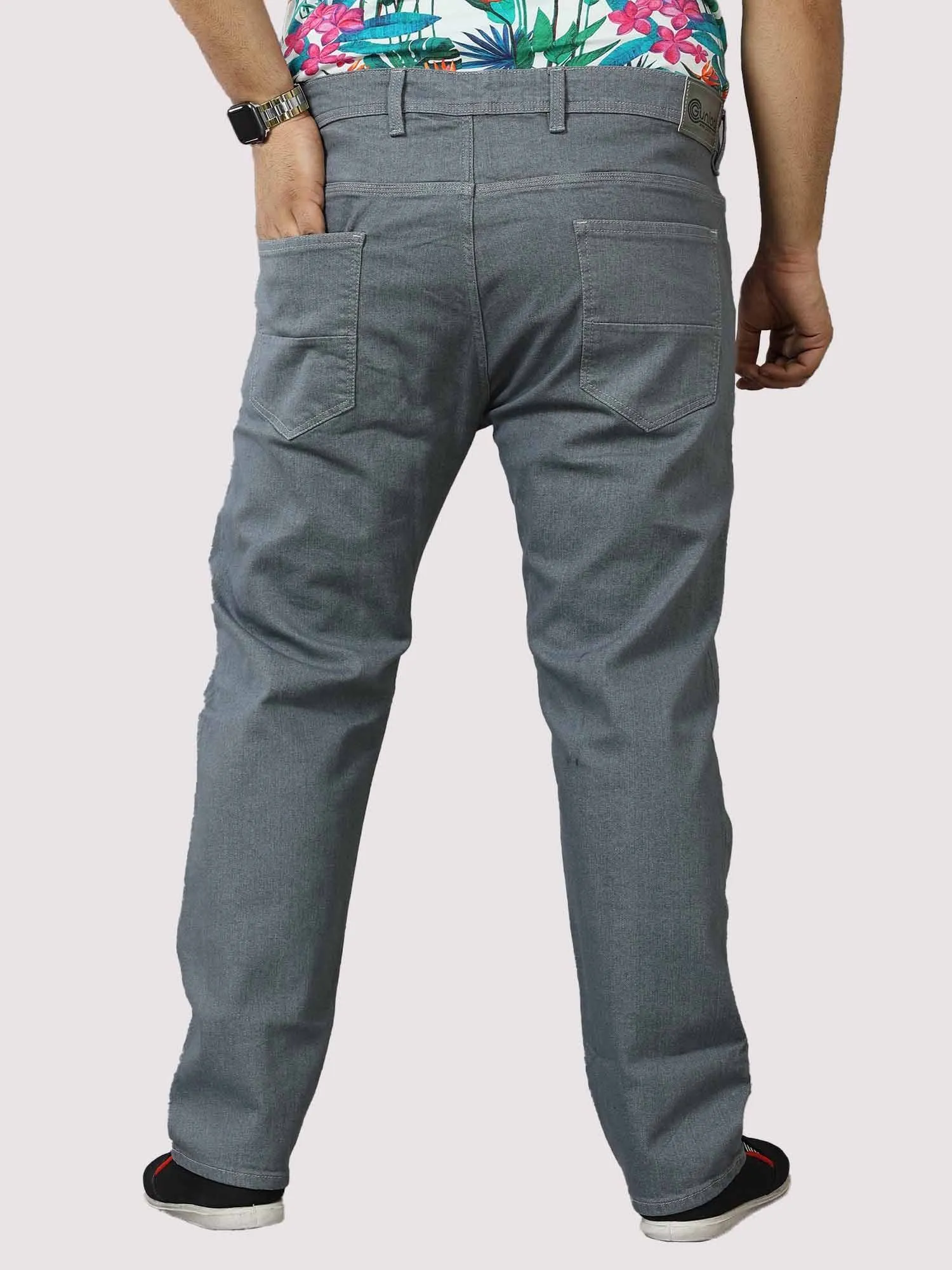 Grey Jeans Men's Plus Size