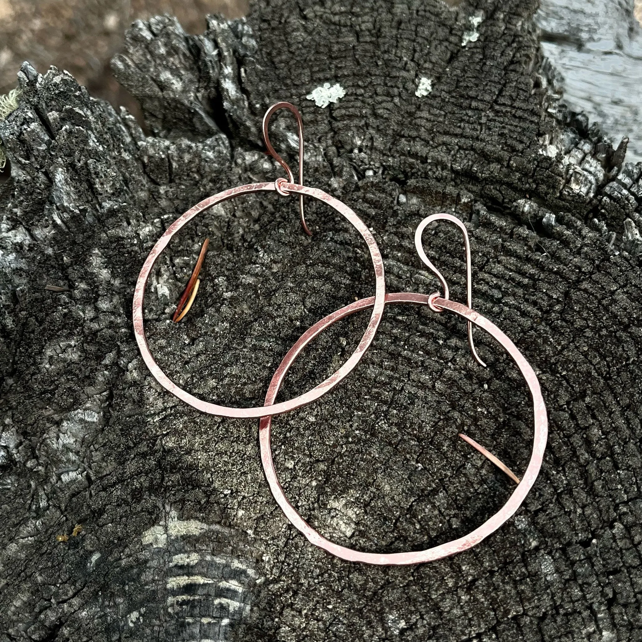 Gypsy Soul Hoop  Rose Gold Earrings