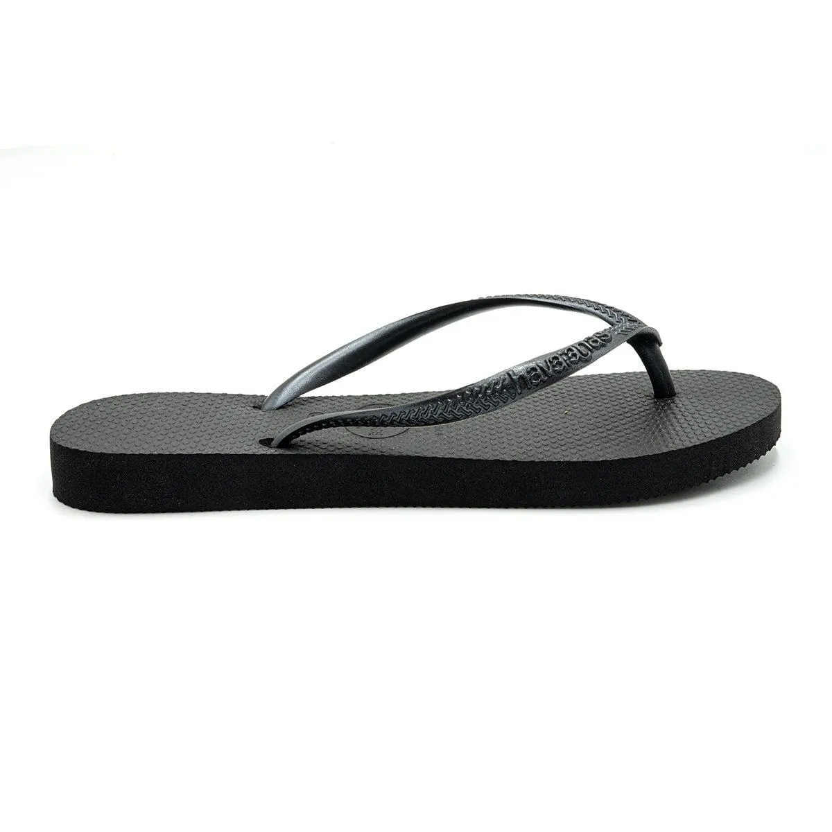 Havaianas Sandals Flip Flops Leather Black Colour For Women