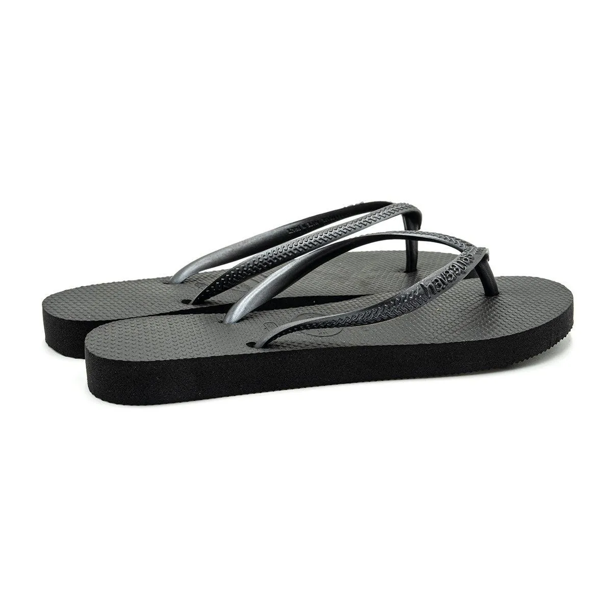 Havaianas Sandals Flip Flops Leather Black Colour For Women