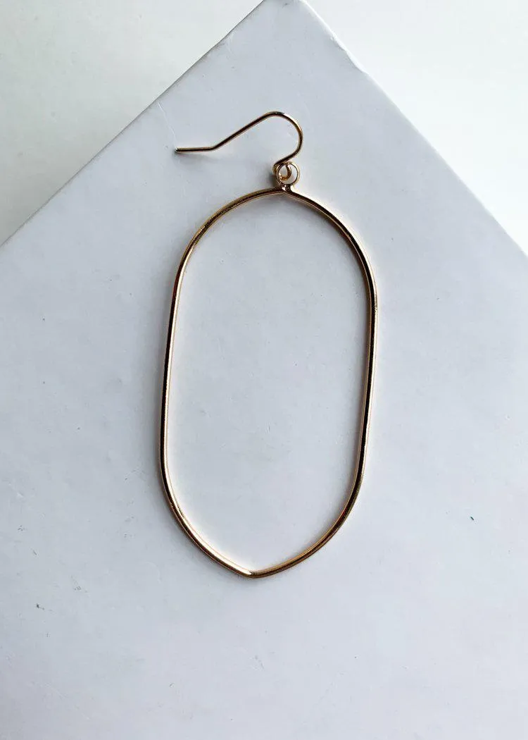 Hobie Oblong Thin Gold Drops