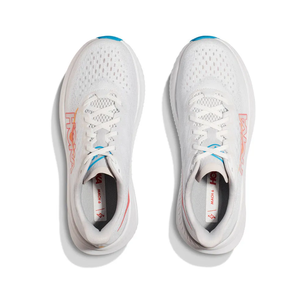 HOKA MACH 6 WHITE/NIMBUS CLOUD - WOMENS