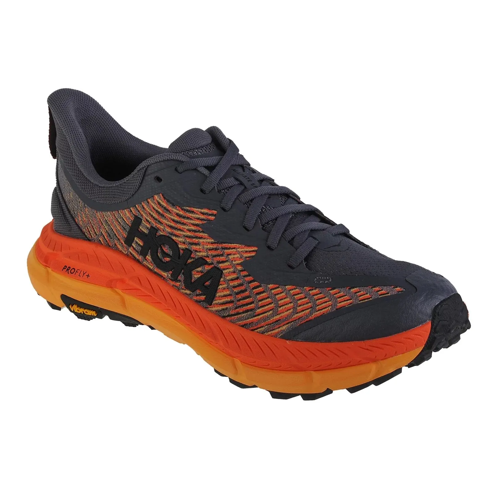 Hoka Men's Trainers Mafate Speed 4 Lace-Up Sneakers Textile Synthetic - UK 10.5