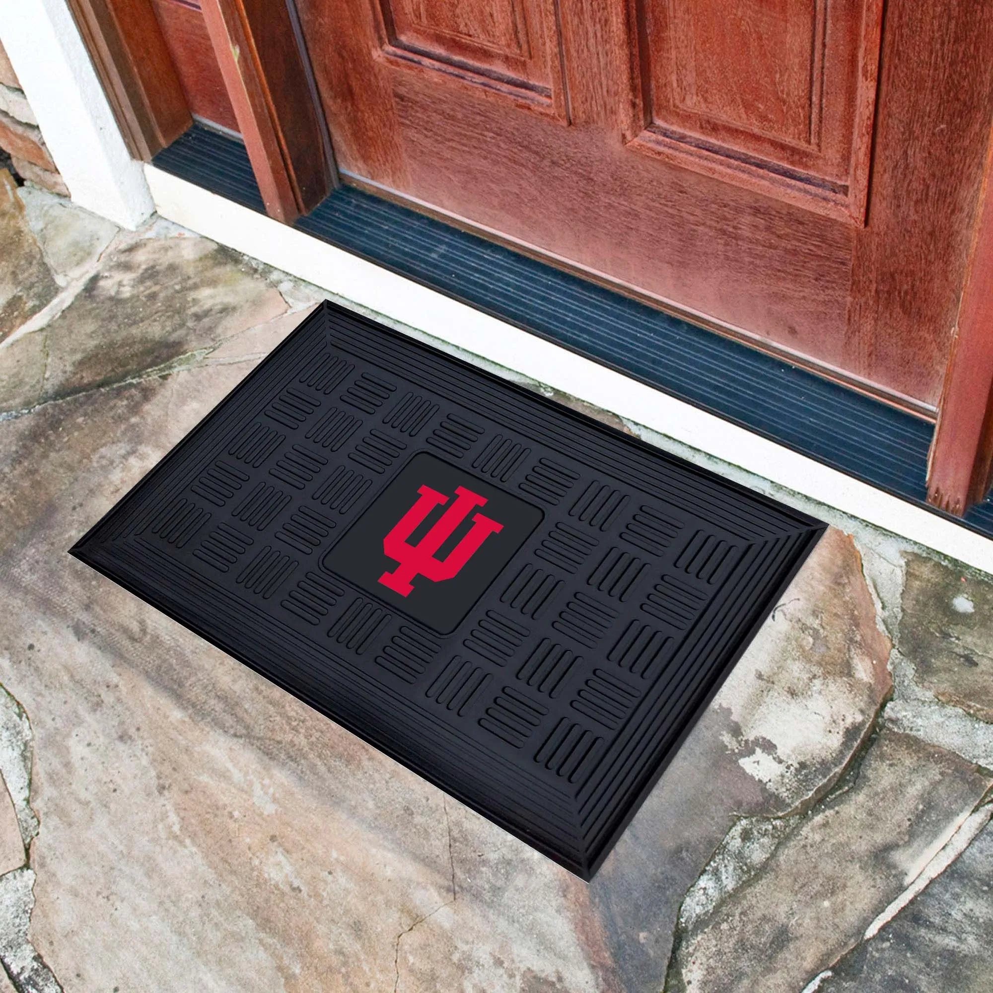 Indiana Hooisers Heavy Duty Vinyl Medallion Door Mat - 19.5in. x 31in.