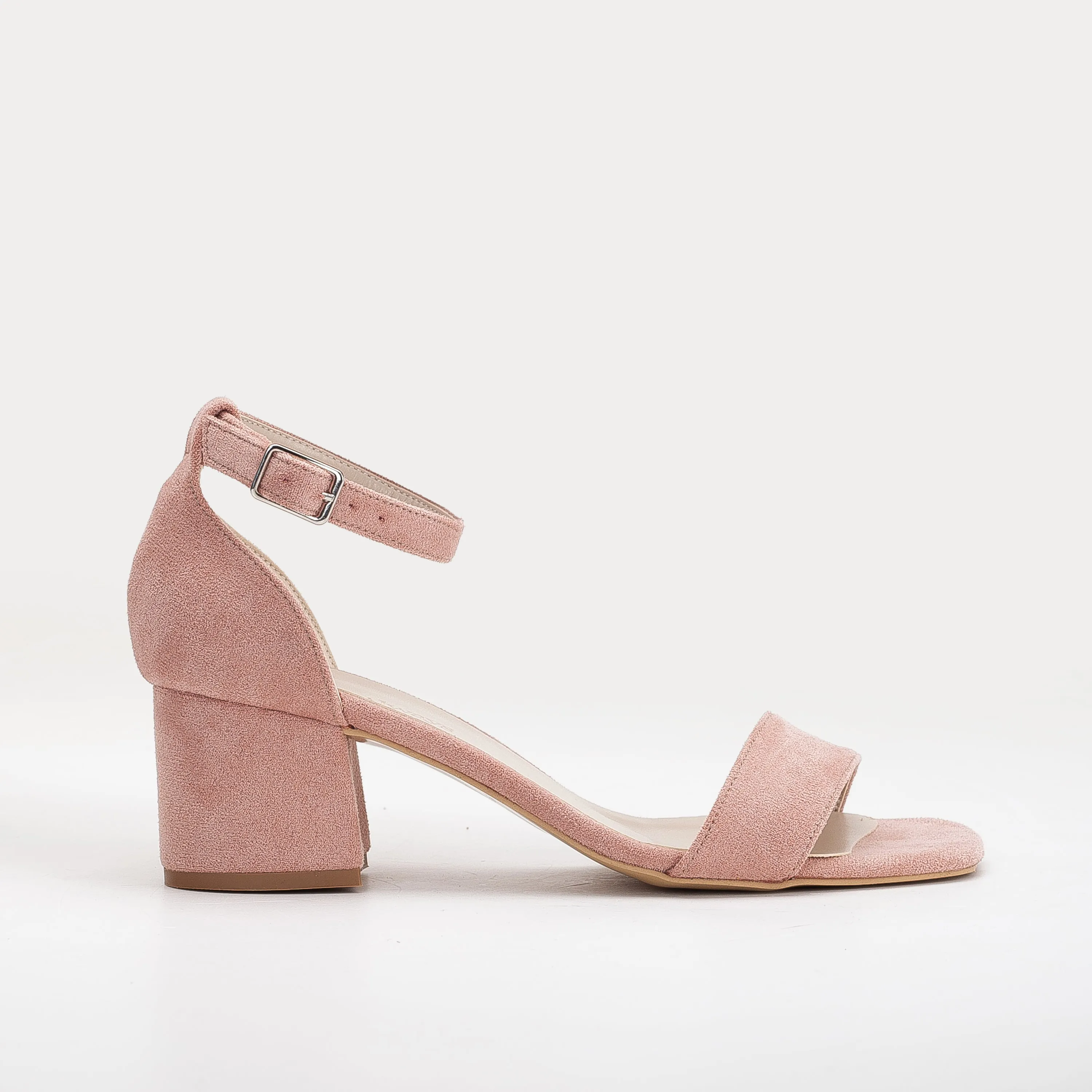 Iva - Dusty Pink Suede Sandals