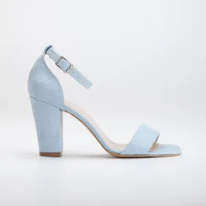 Jess - Blue Suede Sandals