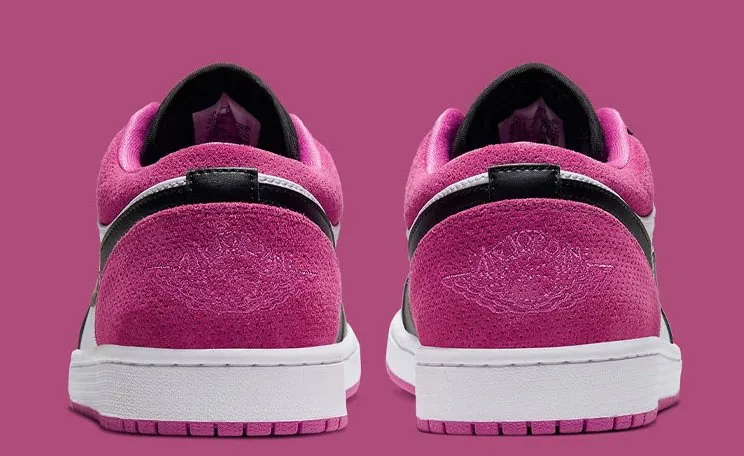 JORDAN 1 LOW x BLACK ACTIVE FUCHSIA