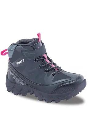 Jump Girl's Black Fuschia Kids Boots