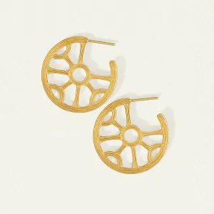 Kalinda Hoops - Gold