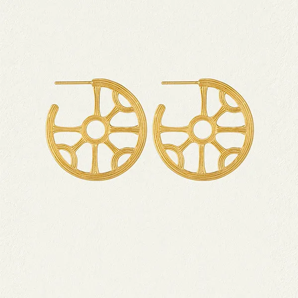 Kalinda Hoops - Gold