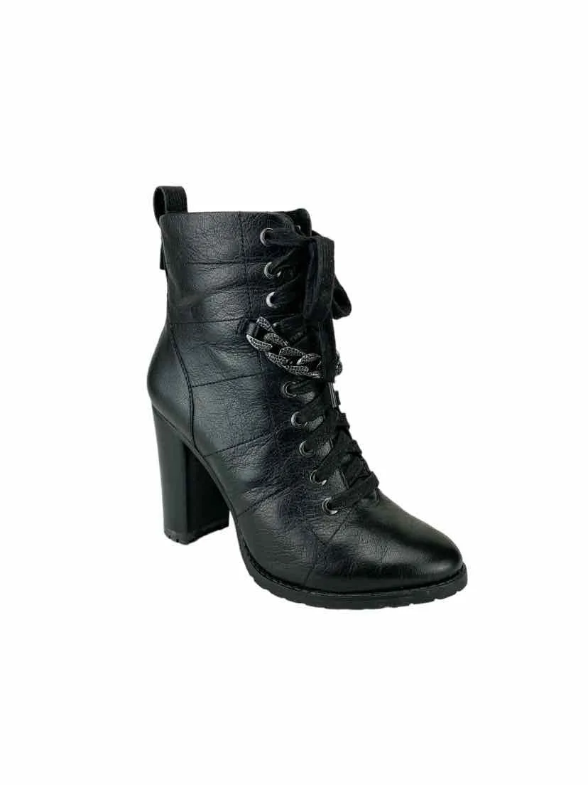 Karl Lagerfeld Paris Women's Jada Lace-Up Boots Black Size 7