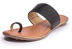 Khadim's PVC Sole Laser-Cut Flats For Women