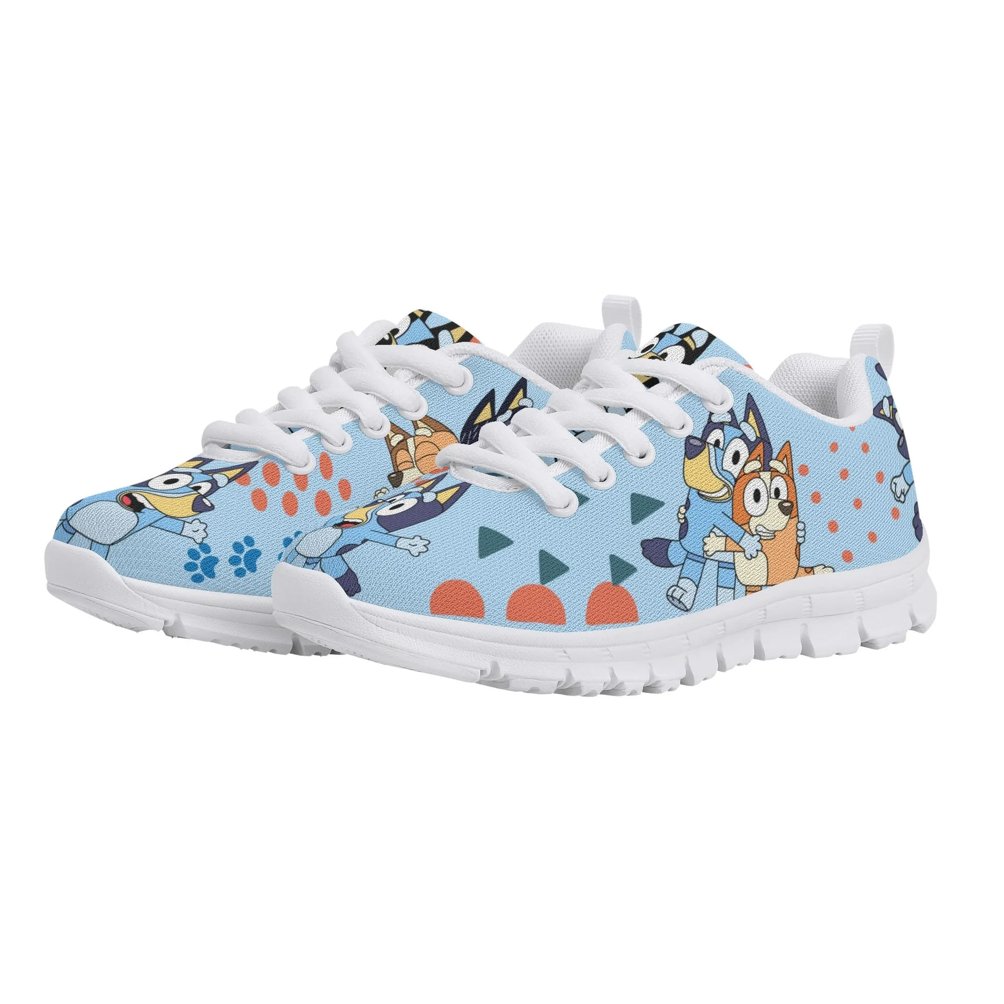 Kids Running Shoes. Back to School Kids Sneakers. Unisex Childrens Running Trainers-Cute Blue Heelers