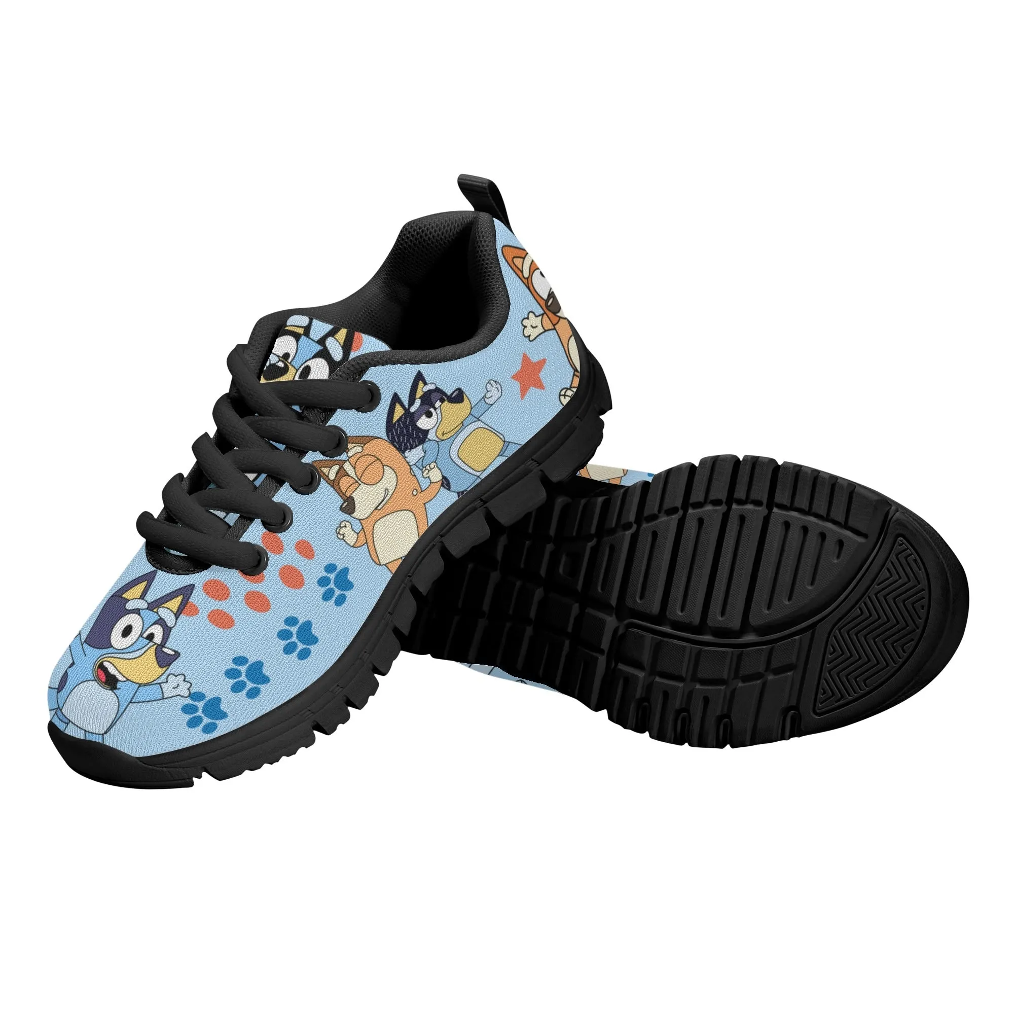 Kids Running Shoes. Back to School Kids Sneakers. Unisex Childrens Running Trainers-Cute Blue Heelers