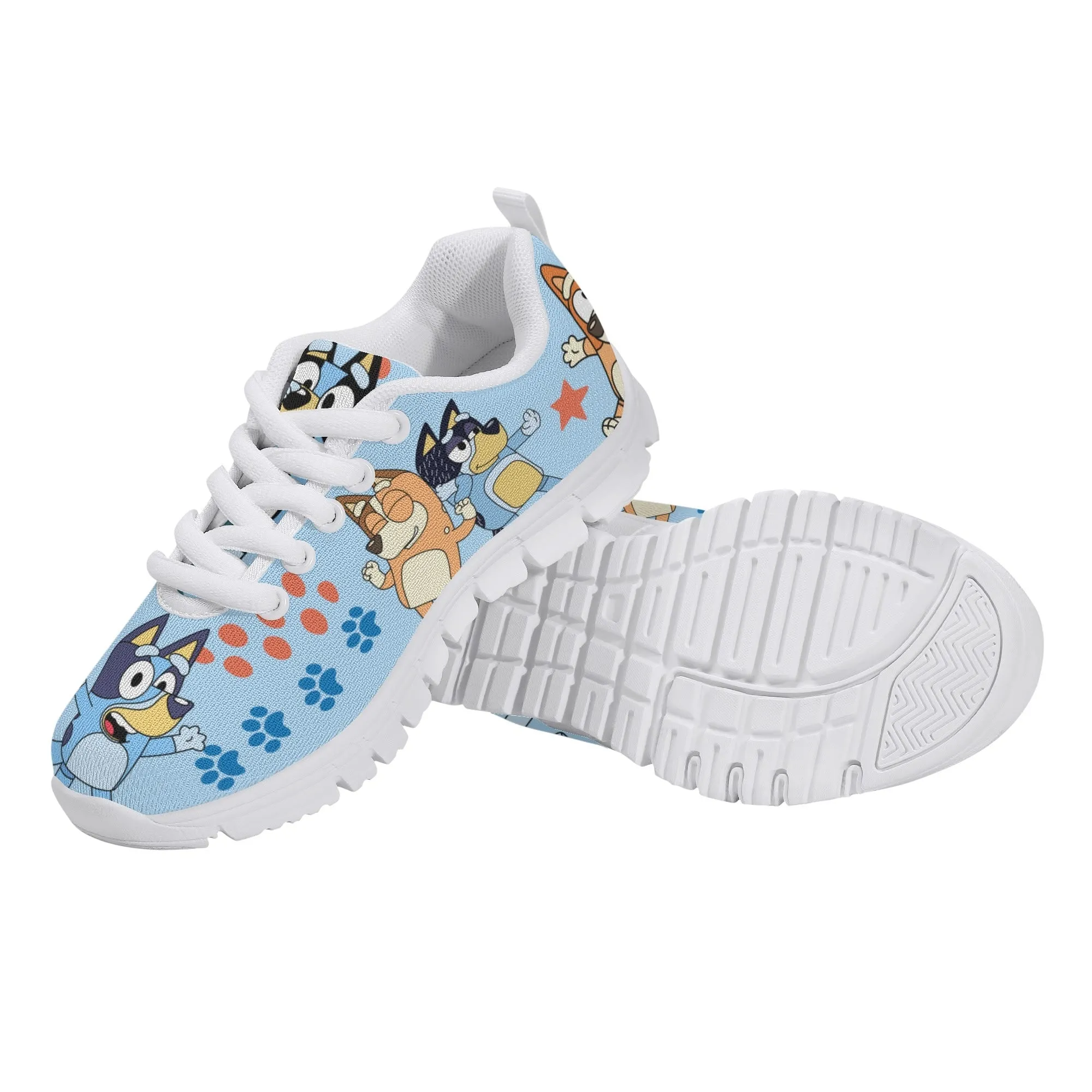 Kids Running Shoes. Back to School Kids Sneakers. Unisex Childrens Running Trainers-Cute Blue Heelers