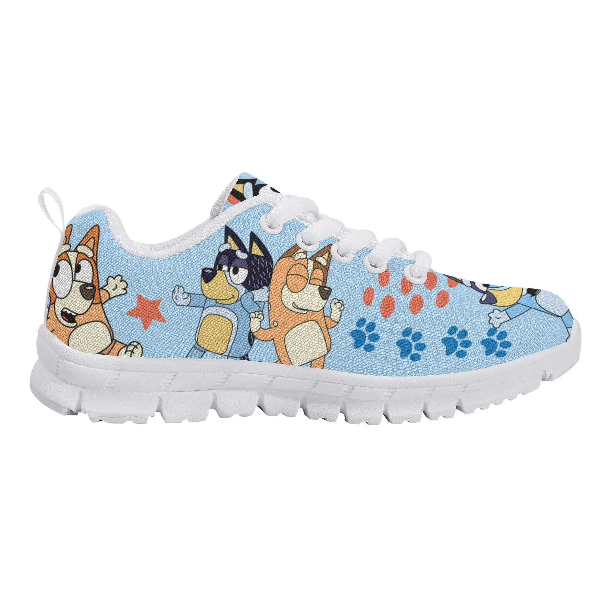 Kids Running Shoes. Back to School Kids Sneakers. Unisex Childrens Running Trainers-Cute Blue Heelers