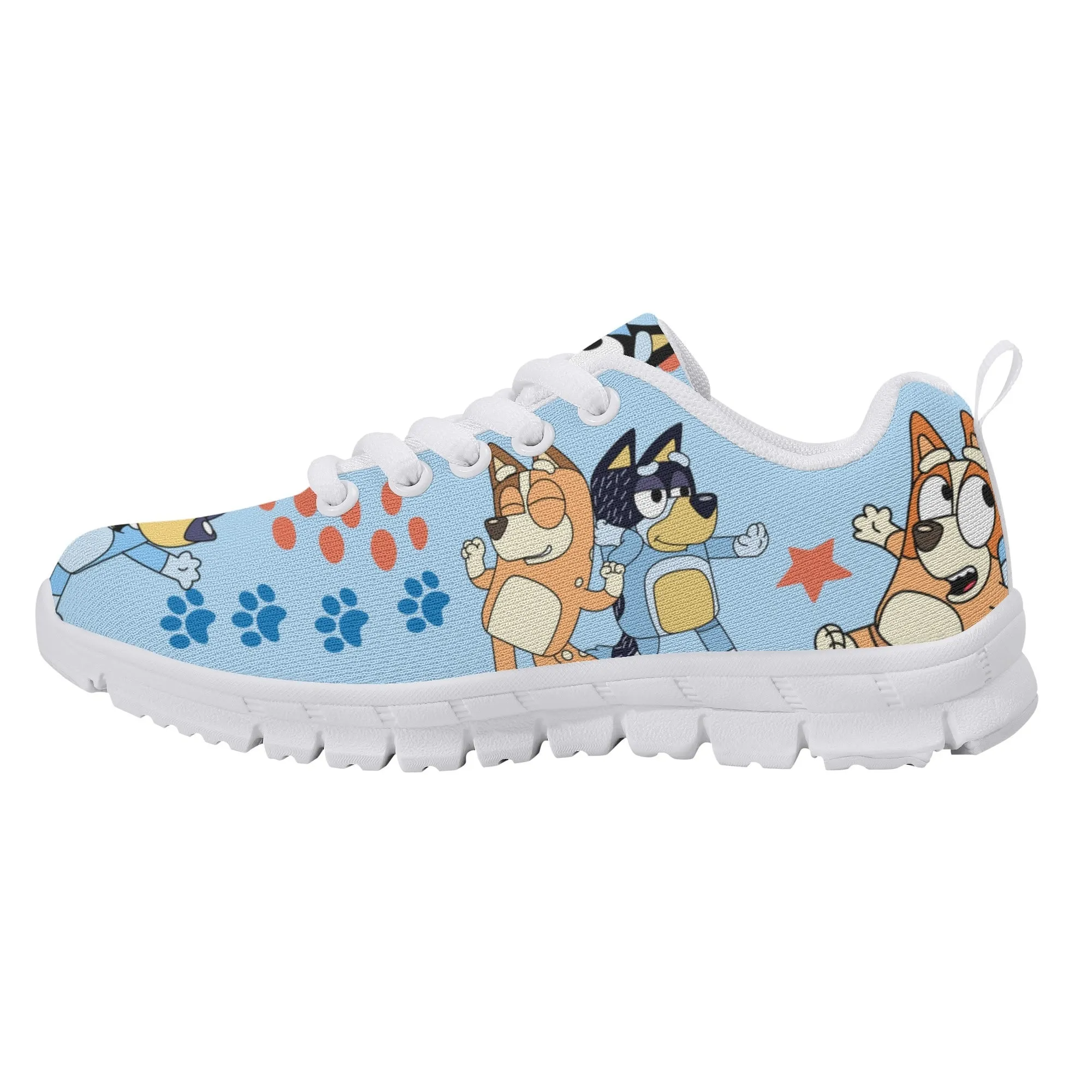 Kids Running Shoes. Back to School Kids Sneakers. Unisex Childrens Running Trainers-Cute Blue Heelers