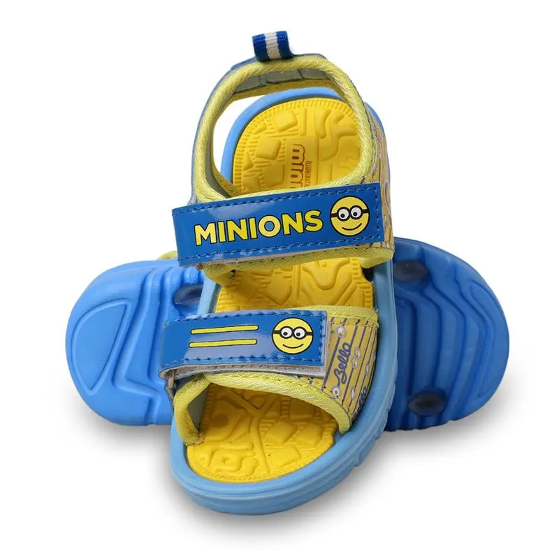 Kidsville Kids Boys Minions Printed Royal Blue Sandals