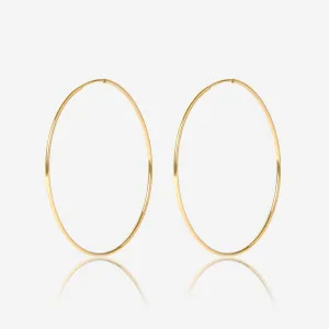 Large Endless 14k Hoops