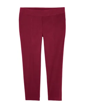 Leon Pull On Pant | Burgundy