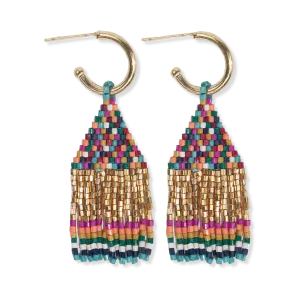 Leta Muted Confetti Mini Beaded Earrings