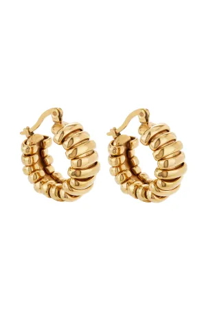 Looped Gold Hoops