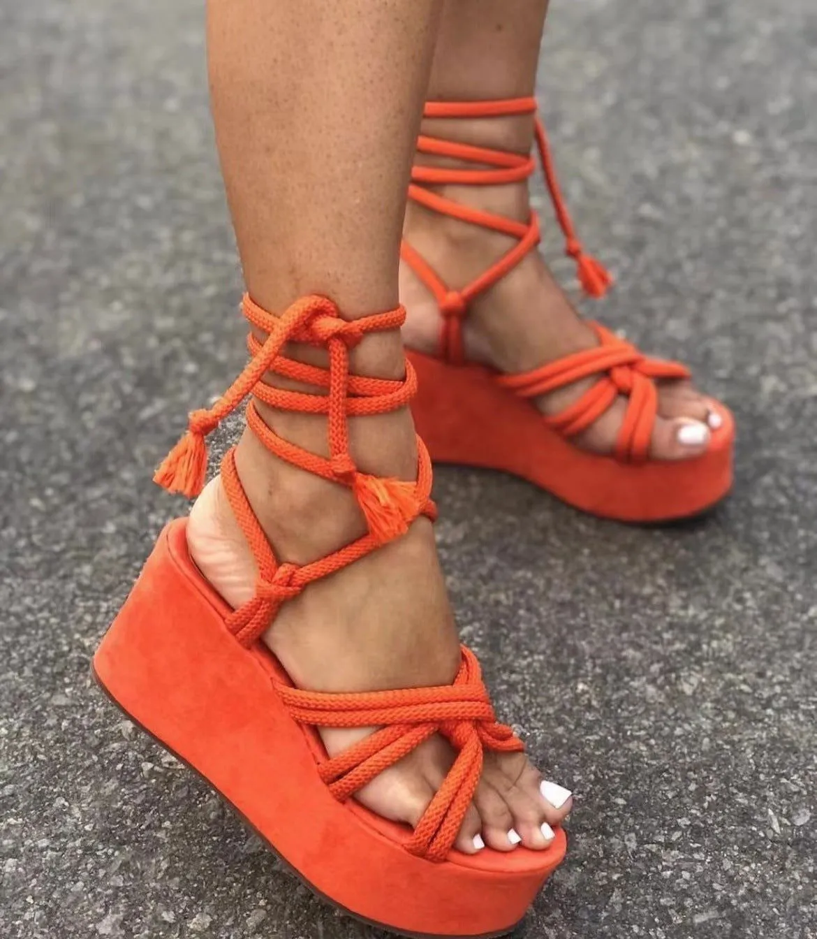 LovelyRLovely Women Wedges Strappy Sandals