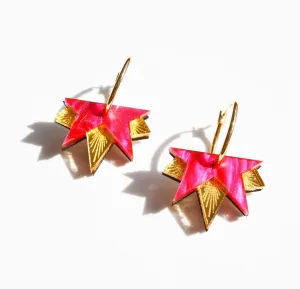 Lucky Star Earrings - Pink