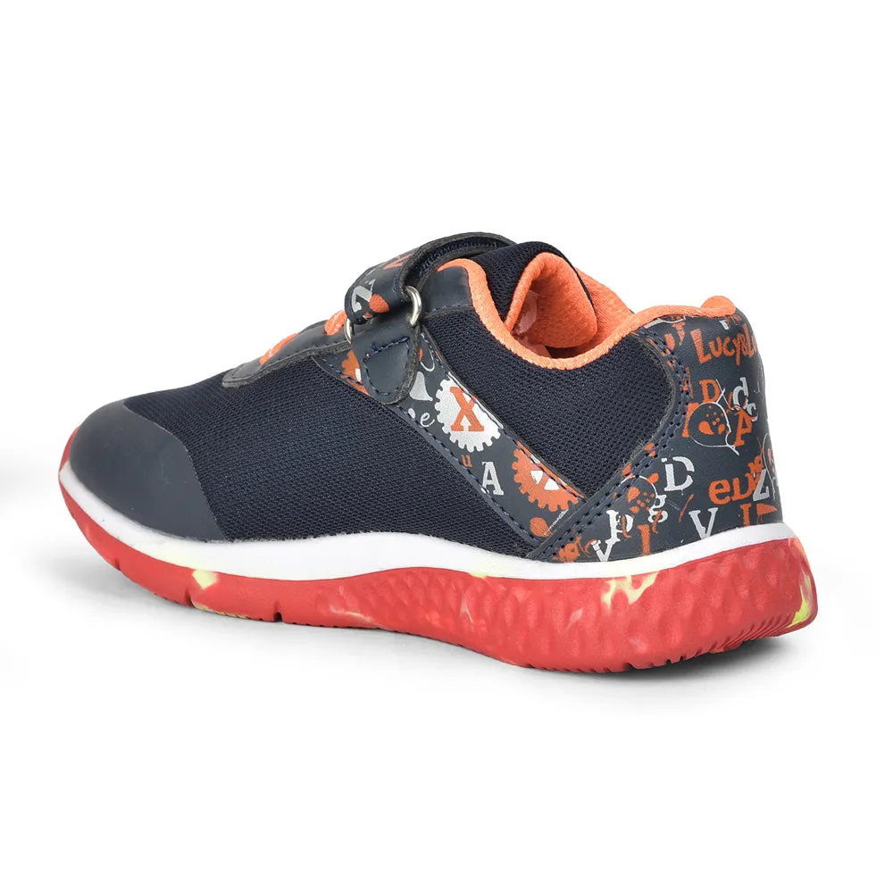 Lucy & Luke (Blue) Casual Non Lacing Shoes For Kids JAMIE-108 By Liberty