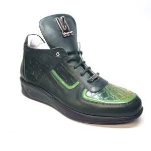 Mauri M711/2 Forest Green Alligator/Nappa/Patent Sneakers