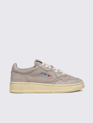 Medalist Low Sneakers in Gray Goatskin