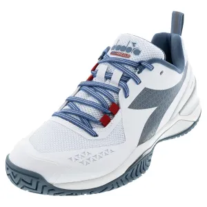 Men's Blushield Torneo 2 AG Tennis Shoes White and Oceanview