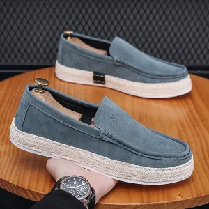 Men's Casual Pumps Canvas Lazy Old Beijing Cloth Shoes Soft Bottom