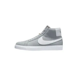 Mens Nike Sb Zoom Blazer Mid Iso Wolf Grey/ White Athletic Shoes