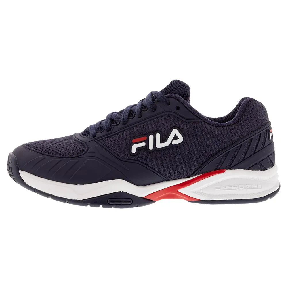 Men's Volley Zone Pickleball Shoes Fila Navy and Red